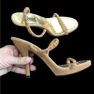 Carlos by Carlos Santana Leather Jewel Heeled Sandals